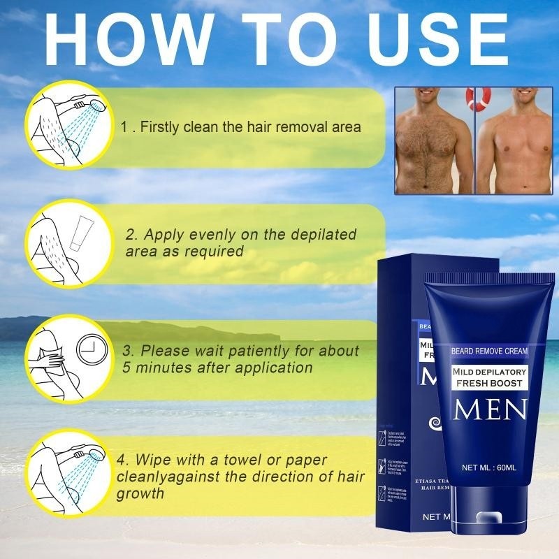Depilatory Cream Supplier - Private Label Men Women Face Armpit Hair Removal