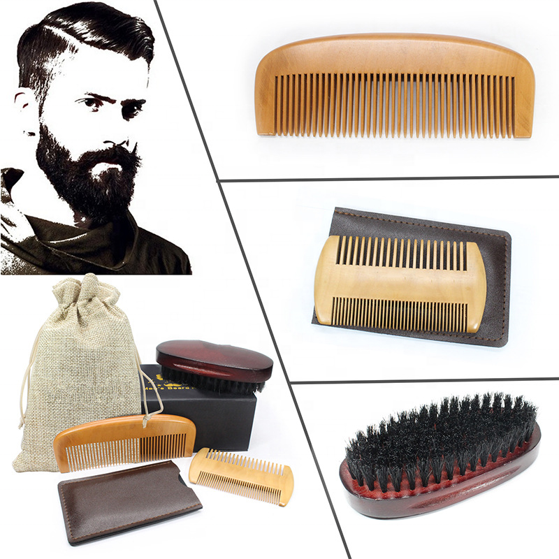 Beard Care Products Manufacturer - Private Label Wooden Grooming Kit Hot Sale