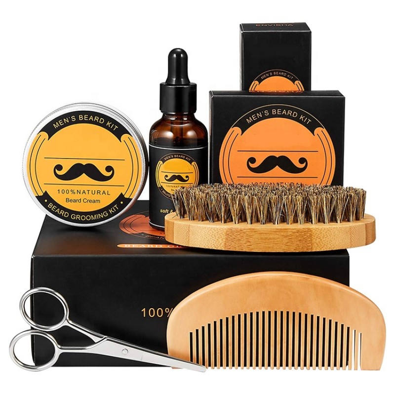 Beard Care Products Manufacturer - Private Label Wooden Grooming Kit Hot Sale