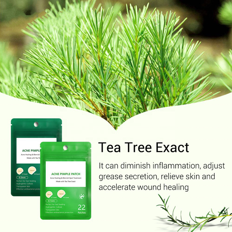 Acne Patches Factory - Wholesale Hydrocolloid Tea Tree Pimple Patches