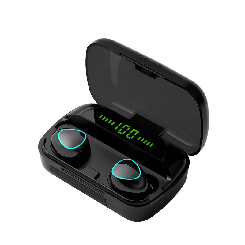 M10 TWS Earbuds - Manufacturer - OEM LED Display Waterproof Colorful Headphone