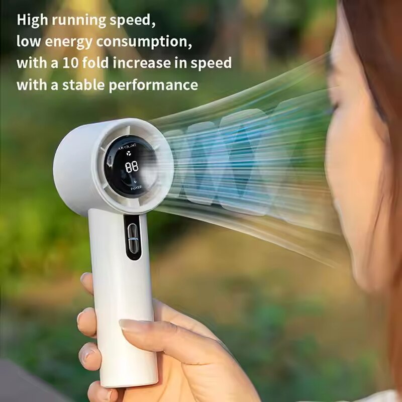 USB Handheld Fan - Manufacturer - Small Mini Electric High Speed Turbo Rechargeable