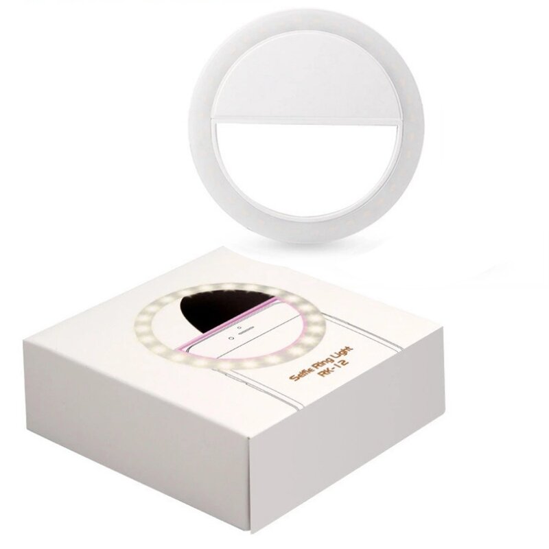 RK12 Selfie Ring Light - Manufacturer - 2025 Rechargeable Phone Clip on Universal