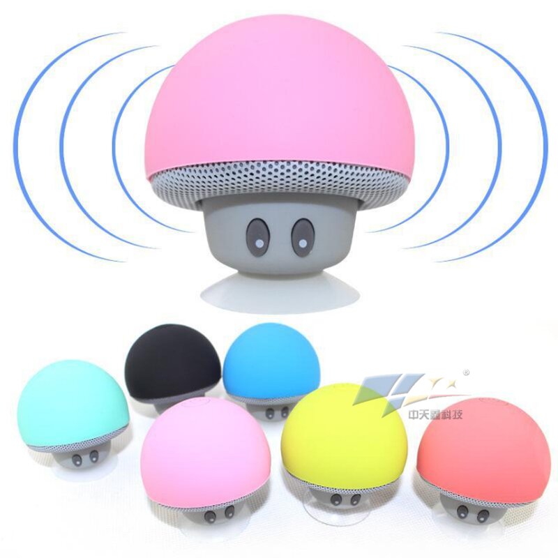 Mini Mushroom Speaker - Manufacturer - Cute Portable Wireless Sucker Cup Music