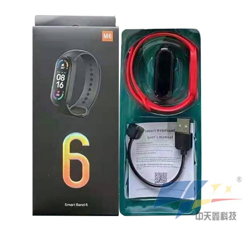 M6 Smart Band - Manufacturer - 2026 IP67 Waterproof BT Call Fitness Tracker Wristband