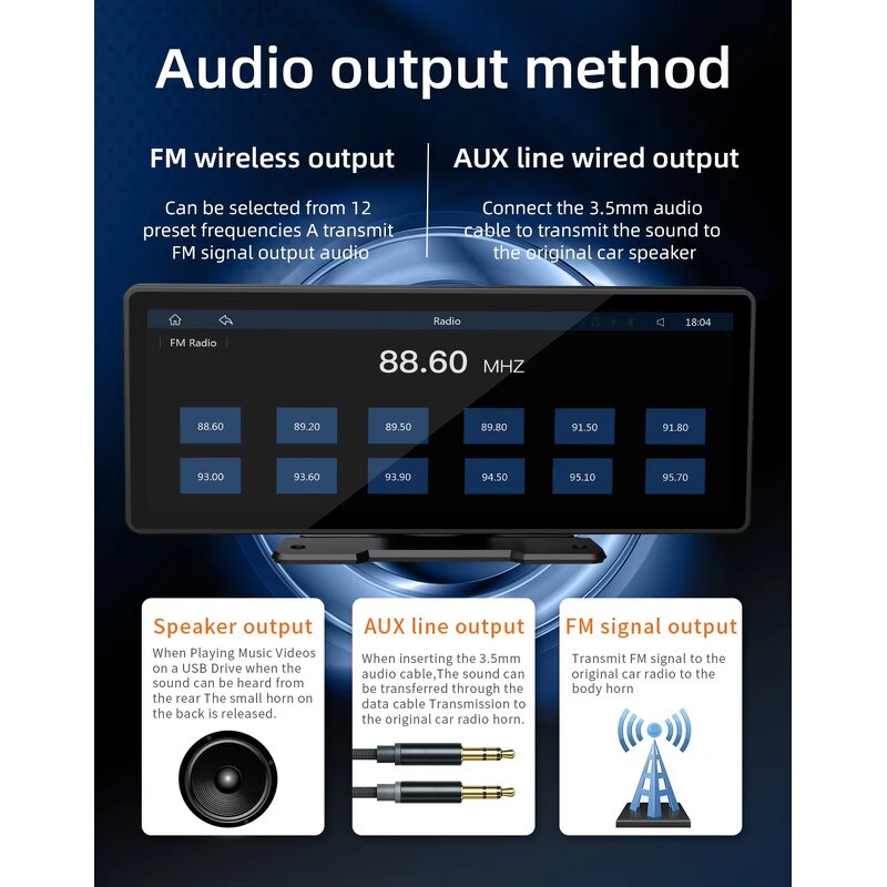 DVR Car Monitor - Manufacturer - 10 Inch Touch Screen Android Auto Mirror Link X5303