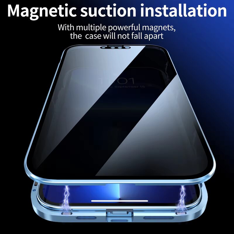 Magnetic iPhone Case - Manufacturer - Tempering Glass Camera Protector 12-14 Buckle