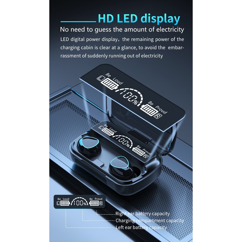 M10 TWS Headset - Manufacturer - 2026 Wireless Earphone Power Bank Phone Holder