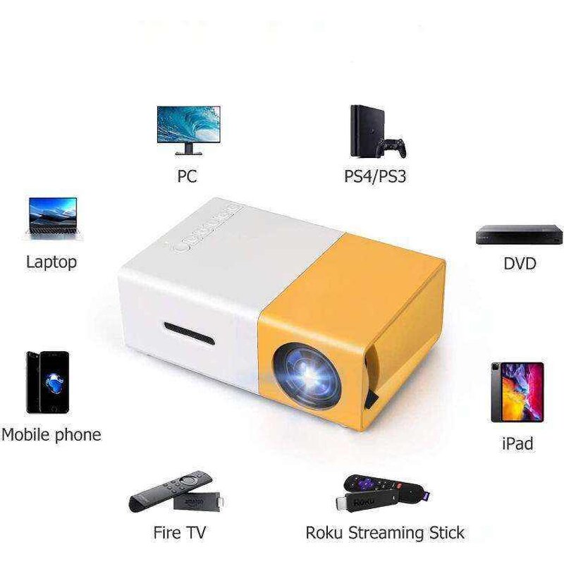 YG300 Mini Projector - Manufacturer - Home Theater LCD Short Throw Christmas Gift