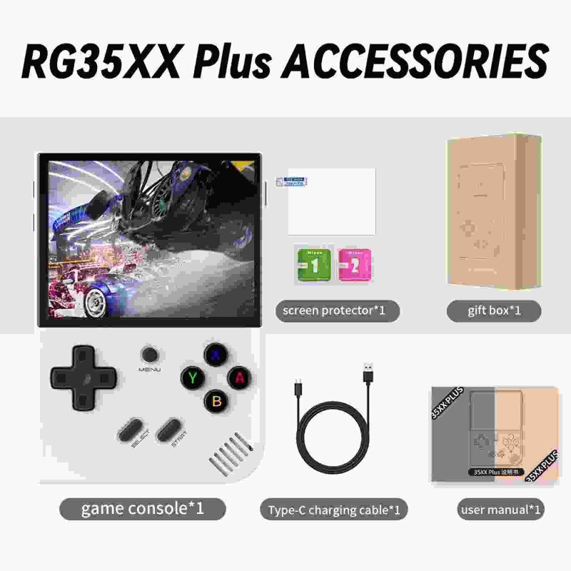 RG35XX Plus Game Console - Manufacturer - 3.5inch IPS Linux HD-M-I TV Output