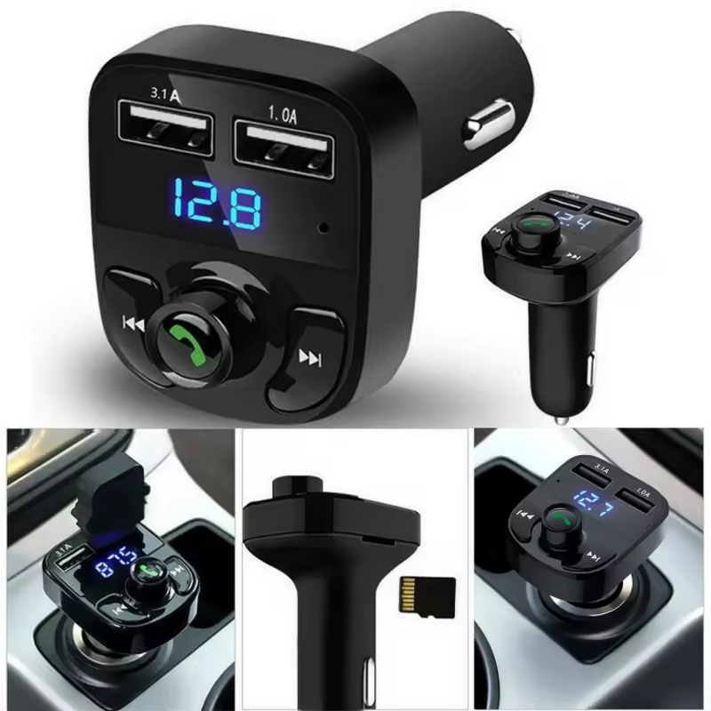 USB Car Phone Charger - Manufacturer - LED Display BT Audio Player X88 Factory Sales
