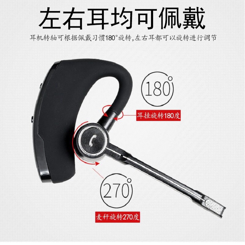 V8s Business Earphone - Manufacturer - CVC6.0 Noise Cancelling Handsfree Voice Control