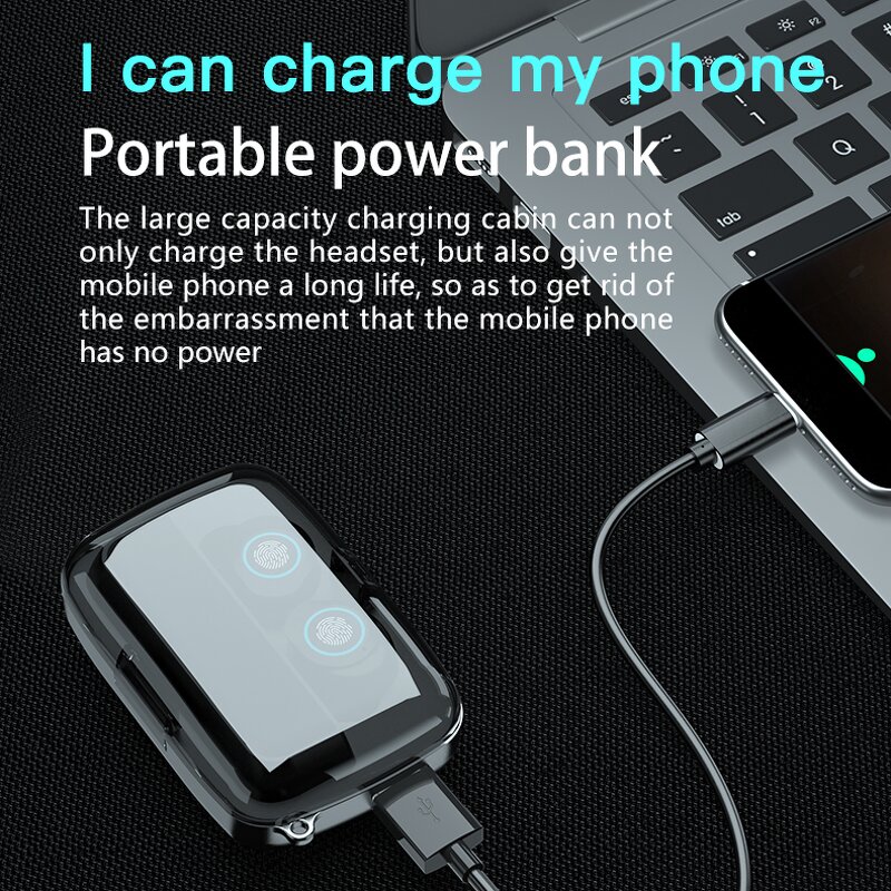 M17 TWS Earphone - Manufacturer - Touch Control BT 5.0 HiFi Waterproof Headset