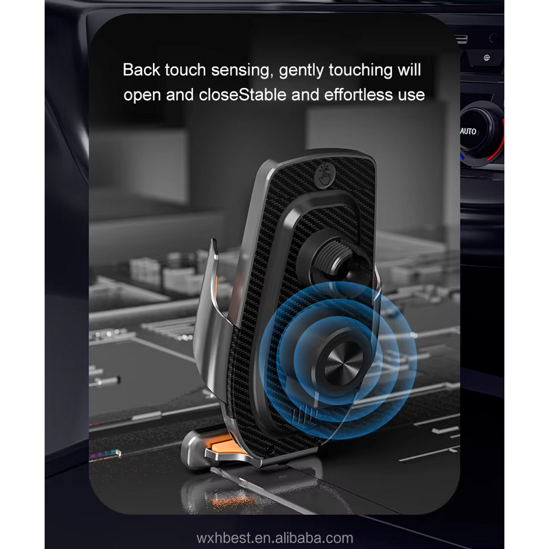 Wireless Car Charger - Manufacturer - 15W R20 Air Vent 360° Rotation RGB Touch Sensor