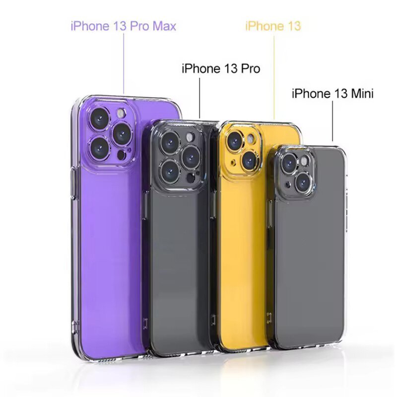 iPhone Clear Case - Manufacturer - Transparent TPU Magnetic iPhone 12-15 Pro Max