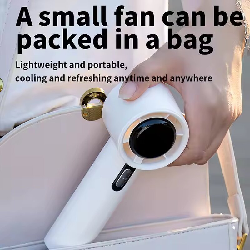 USB Handheld Fan - Manufacturer - Small Mini Electric High Speed Turbo Rechargeable