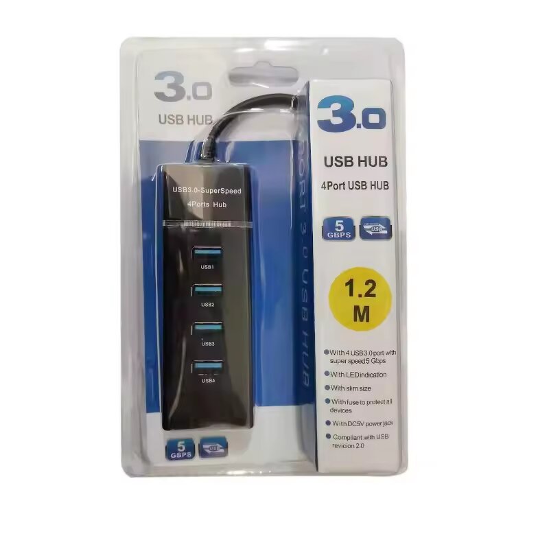 USB 3.0 Hub - Manufacturer - New Style 5Gbps 4 Ports Splitter Computer Peripherals