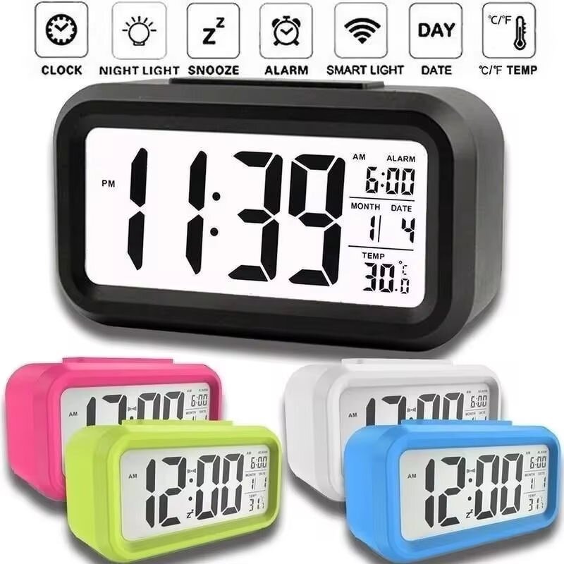 JY-A0720 Kids Smart Clock - Manufacturer - Indoor Temperature 12/24h Battery Powered