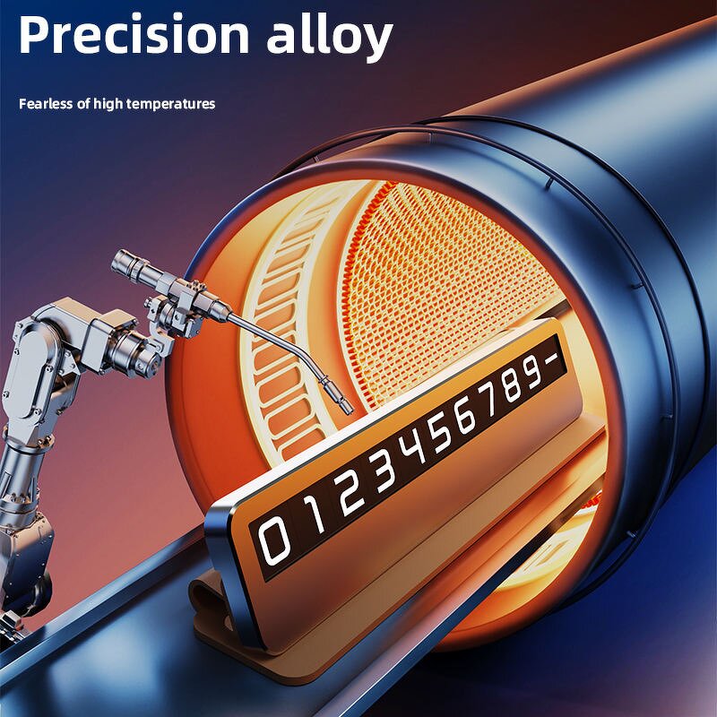 Parking Plate Manufacturer - Premium Luxury Leather & Alloy Car Temporary Privacy Protected Mobile Number Display