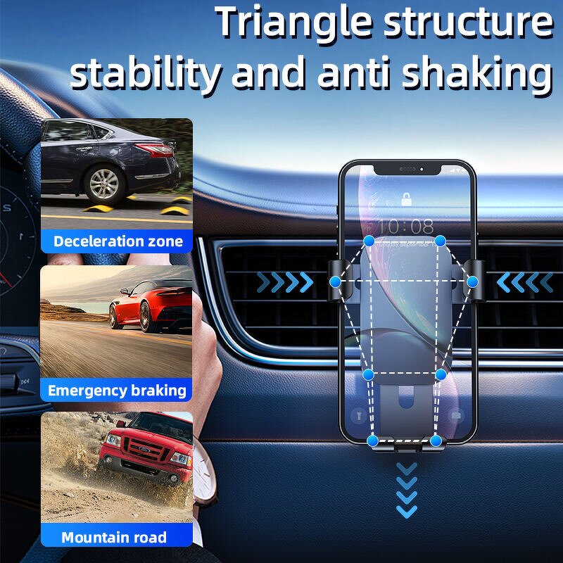 Car Phone Holder Manufacturer - Air Outlet Gravity Universal Auto Stand for Secure Hands Free Driving