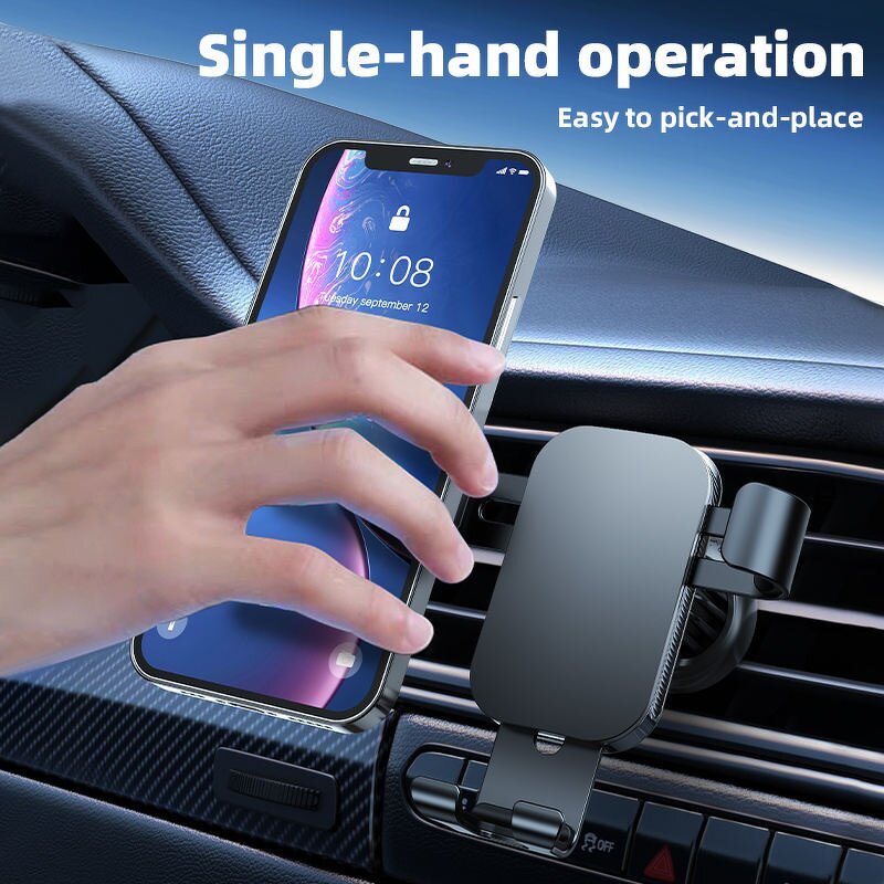 Car Phone Holder Manufacturer - Air Outlet Gravity Universal Auto Stand for Secure Hands Free Driving