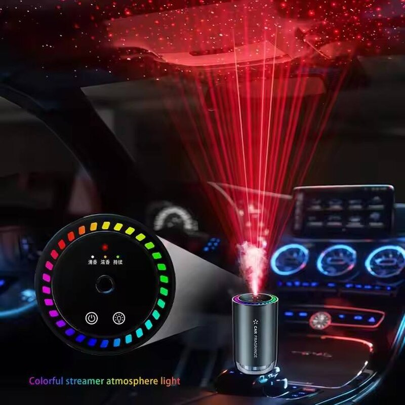 Car Air Purifier Manufacturer - Smart with Colorful Starry Sky Atmosphere Light and Fragrance Refresher