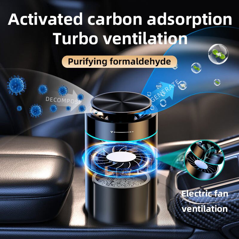 Car Air Freshener Manufacturer - Luxury Alloy with Electric Perfume Solid Balm Ambient Color Light