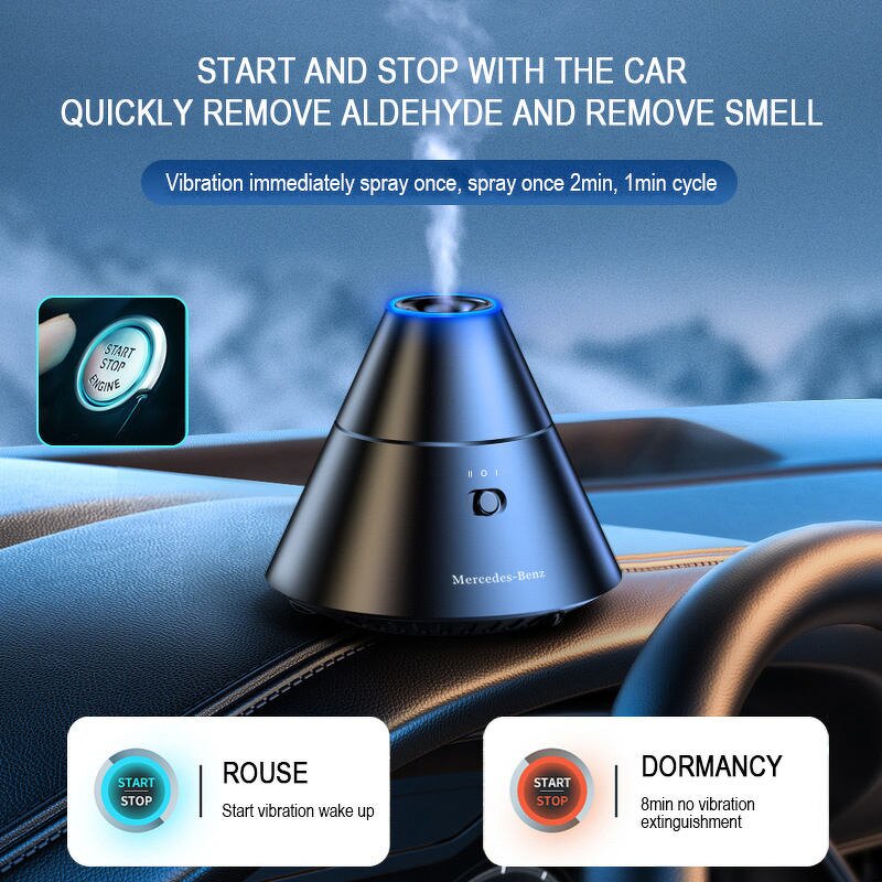 Car Aroma Diffuser Manufacturer - New Design Smart Aromatherapy Air Freshener for Vehicle Decoration