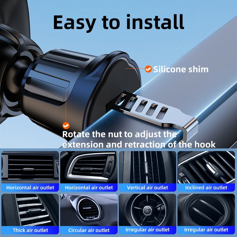 Car Phone Holder Manufacturer - Alloy Auto Mount Gravity-Based Air Vent Universal Secure Hands-Free