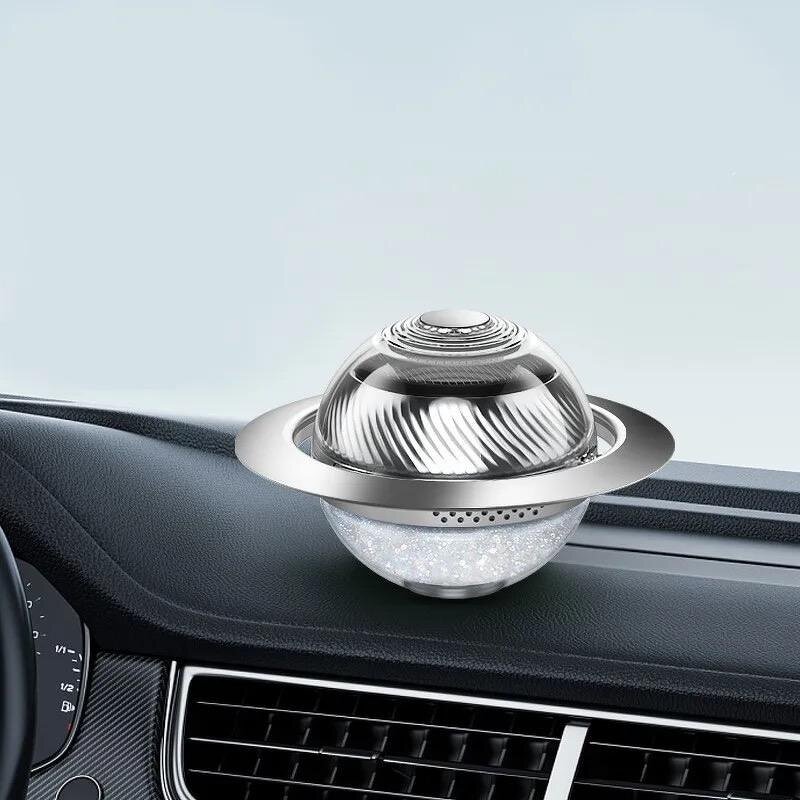 Car Decoration Manufacturer - Solar Powered Rotating Planet with Long Lasting Aromatherapy Fragrance