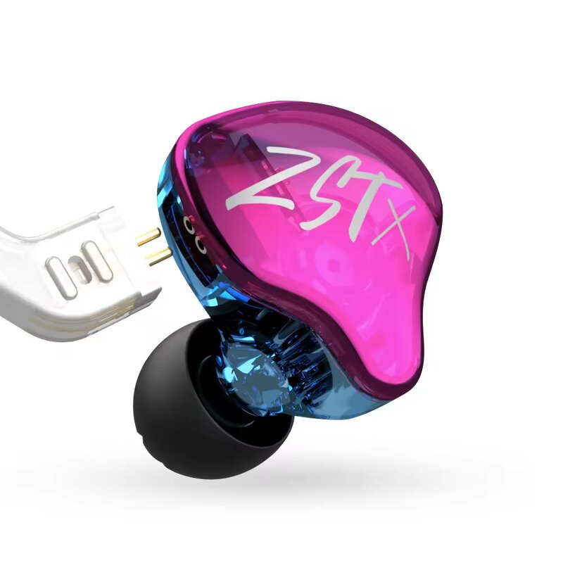 In-ear Earphones Manufacturer - KZ ZSTX 1BA+1DD Hybrid ZST Updated Version HIFI Bass Sports DJ