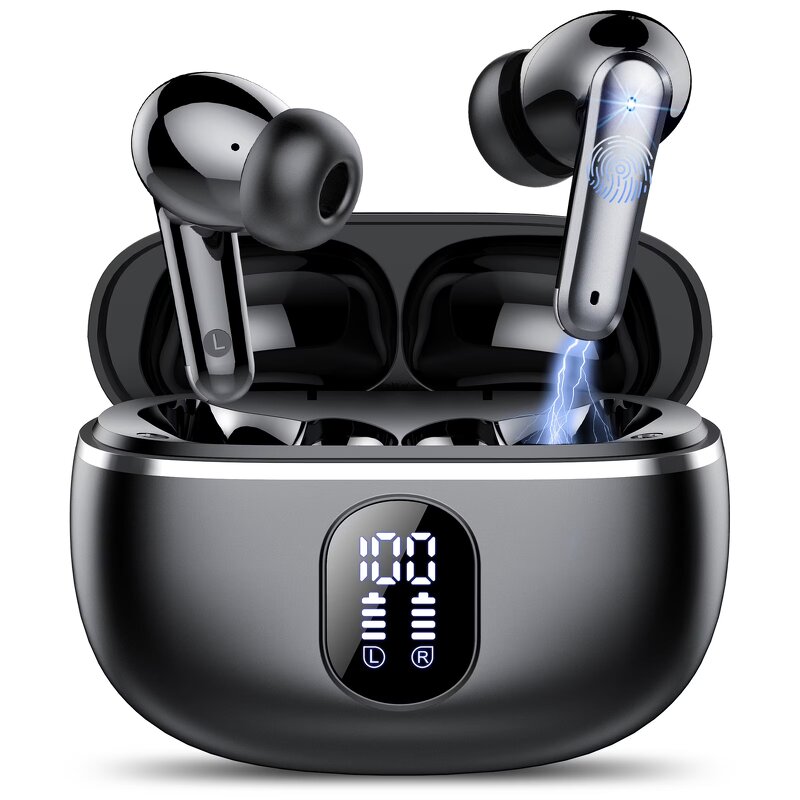 Wireless Headphones Manufacturer - Cheap TB 5.4 TWS Stereo In-Ear Music Touch with LED Display Hifi Sound