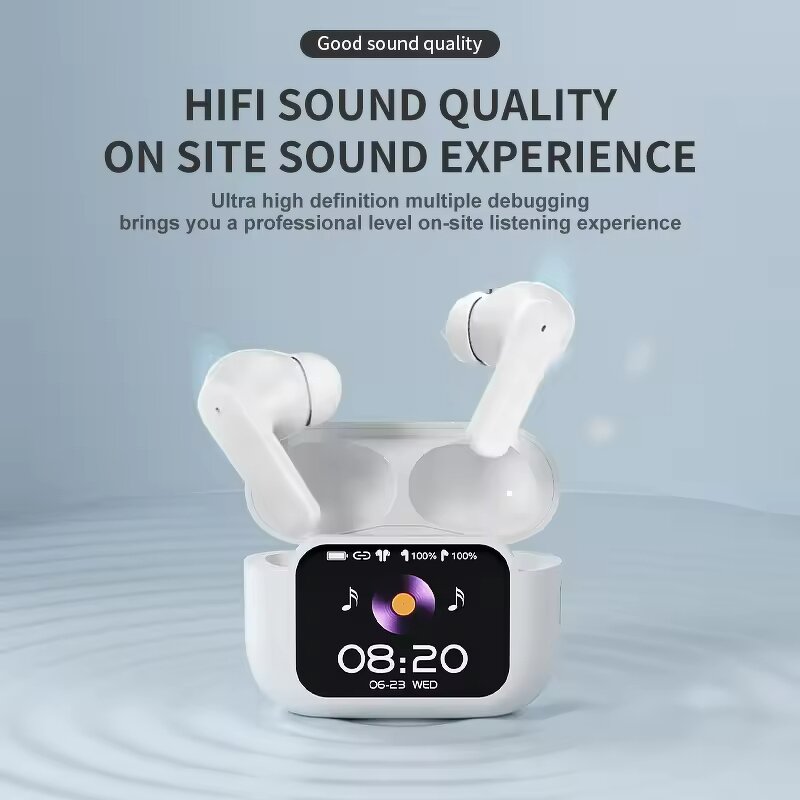 Wireless Headphones Manufacturer - E11 TWS AI Translation Full-Color Touch Screen HD Hifi Noise Cancelling