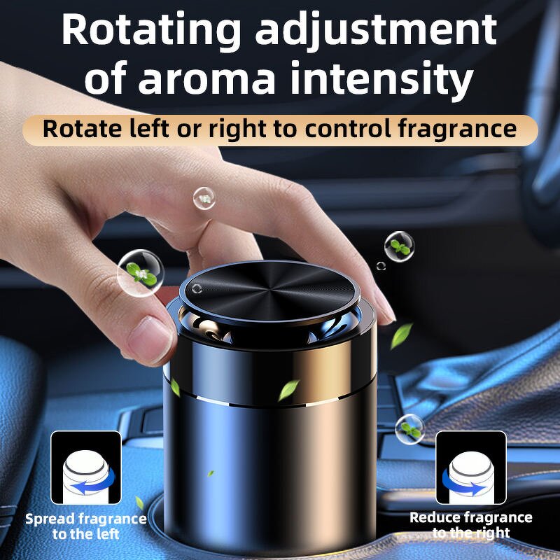 Car Air Freshener Manufacturer - Luxury Alloy Metal Long-Lasting Aromatherapy Solid Balm Diffuser Interior Perfume Kit