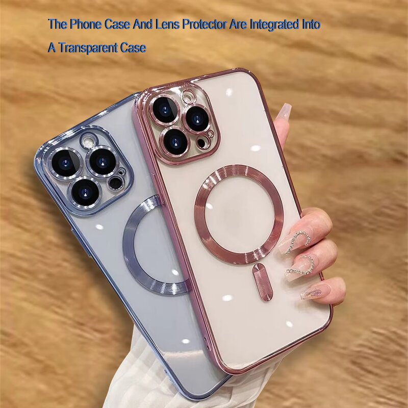 Phone Case Manufacturer - IExplore Electroplated Soft TPU with Strong Magnet for iPhone 17 to 14 PRO Max