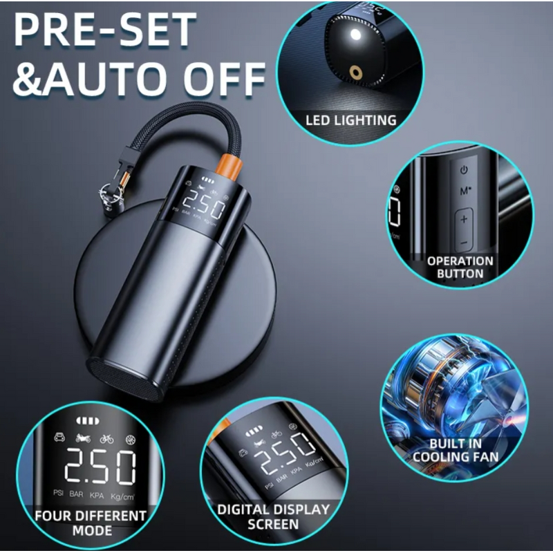 Car Air Pump Manufacturer - Portable Small with Digital Display