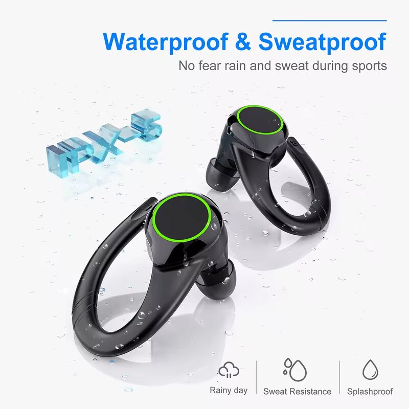 Wireless In-Ear Earphones Manufacturer - BT 5.3 Noise Cancelling Sports with LED Battery Indicator JL Chipset