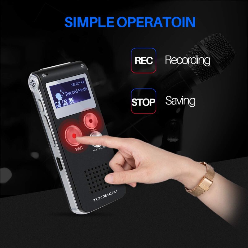 Digital Audio Recorder Manufacturer - T60 Music Player Multifunction 8GB Voice Recorder