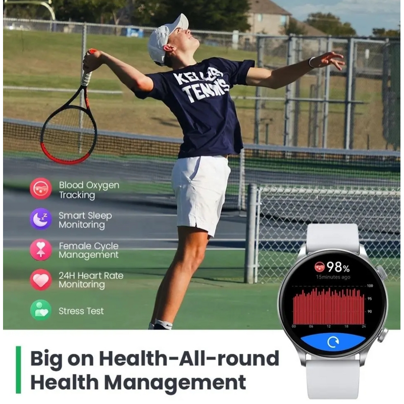 Smartwatch Manufacturer - IP68 Waterproof New Design Sports with Health Monitoring