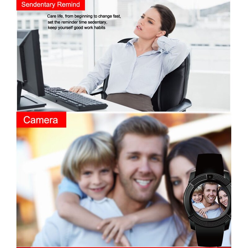 Kids Smart Watch Manufacturer - V8 GPS Tracking SIM Card Support Camera & Mobile Information Alerts