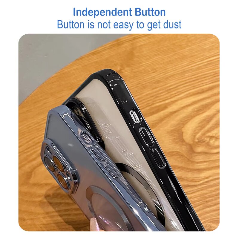 Magnetic Phone Case Manufacturer - Mag Shockproof Safe Electroplate Plated for iPhone 16 15 14 Pro Max