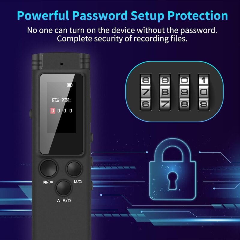 Digital Recording Pen Manufacturer - K96 High Definition Noise Cancelling Voice Controlled MP3 Player for Classroom Conference