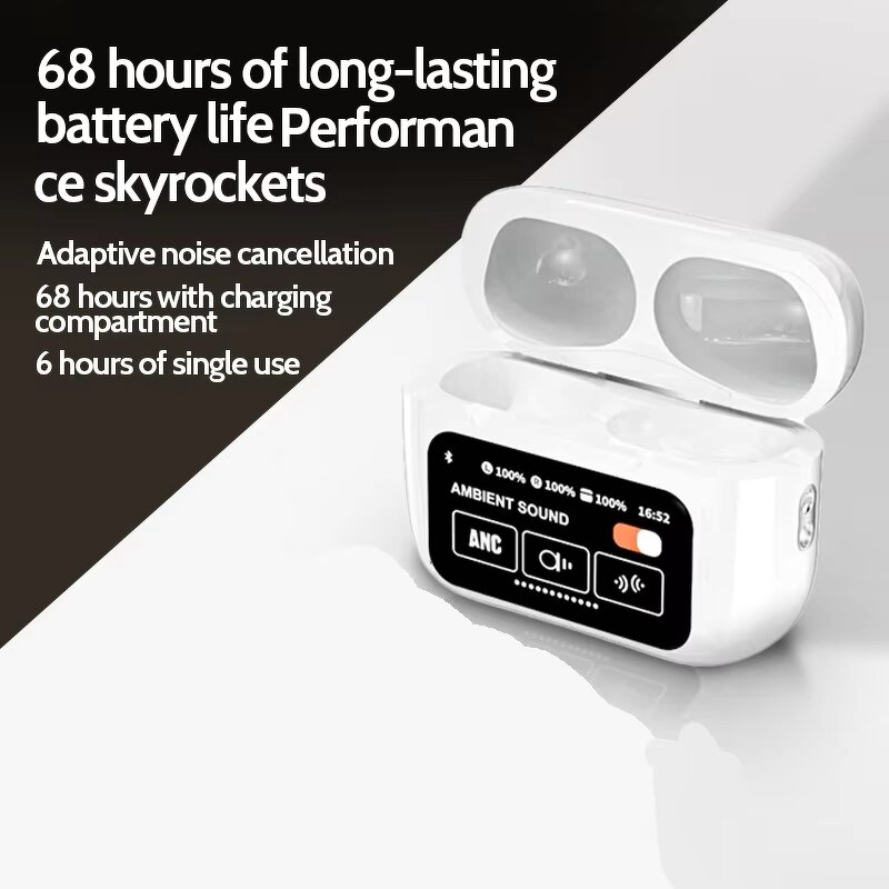 Wireless Earphones Manufacturer - A9PRO Noise Reduction HiFi Stability Ultra Long Life LCD Touch Screen BT 5.3