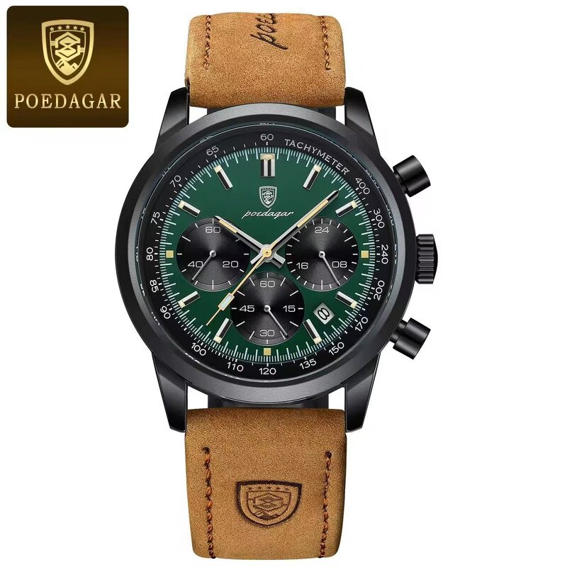 Wristwatch Manufacturer - POEDAGAR 921 Waterproof High Quality Belt Fashion Casual Men's Quartz