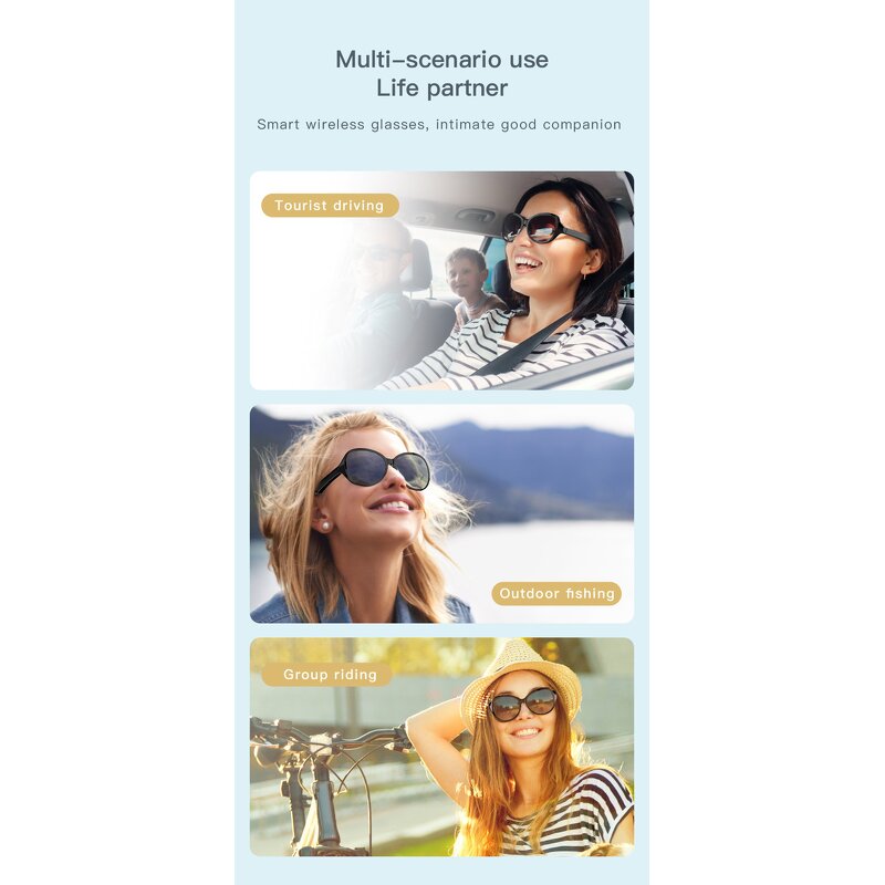 Smart Glasses Manufacturer - 2025 New Model F07 Conductive UV Protection Waterproof HIFI Sound Safety with Speaker