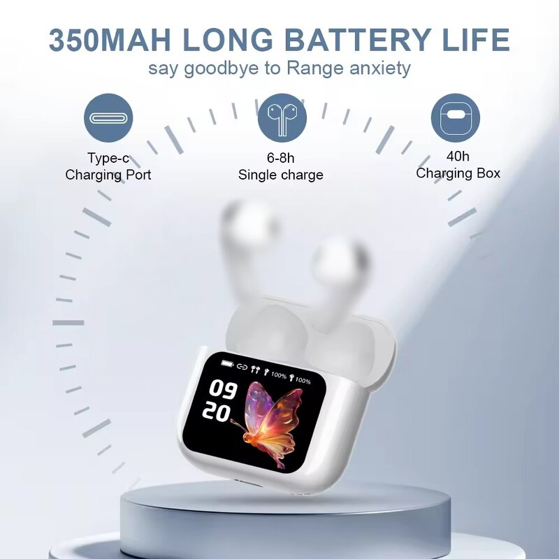 Wireless Earbud Manufacturer - A13PRO AI Translation ANC+ENC In-ear Touch Screen Active Noise Reduction