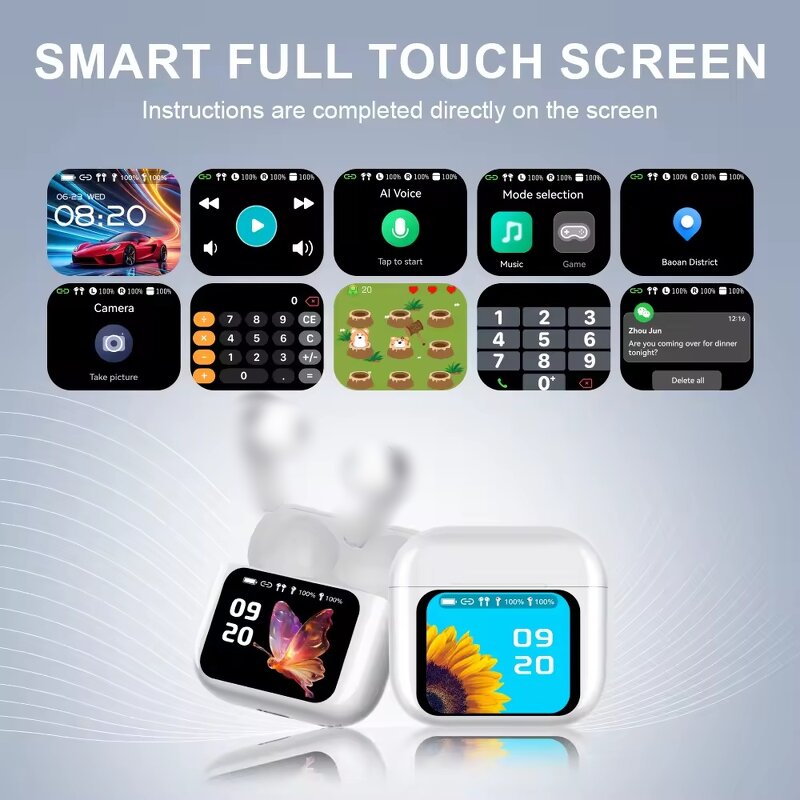 Wireless Earbuds Manufacturer - A13Pro AI Translation Smart Color Screen Multi-Function with ENC Hifi Sound