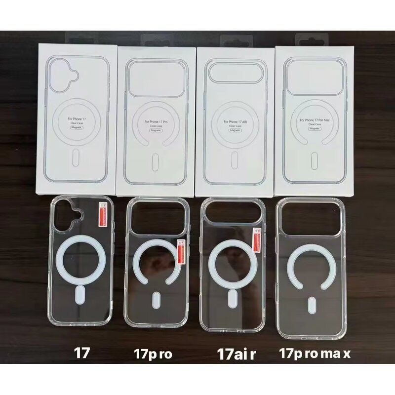 Phone Case Manufacturer - Strong Magnetic Wireless Charging Transparent Shockproof for iPhone 17 to 13 Pro Max