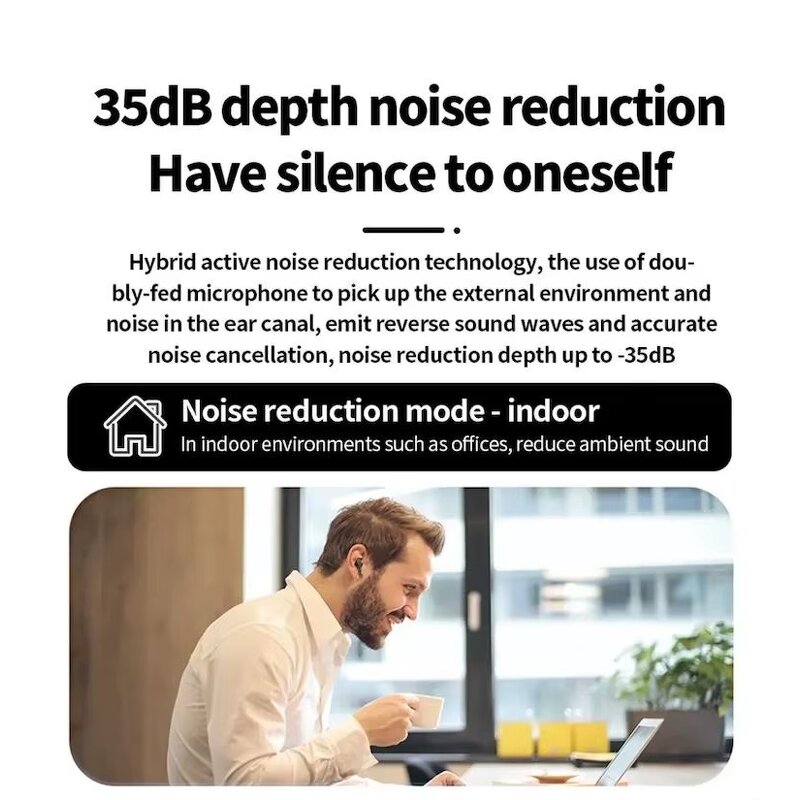 Wireless Earbuds Manufacturer - A9PRO 2025 Newest Factory Wholesale Noise Cancelling ANC LCD TWS