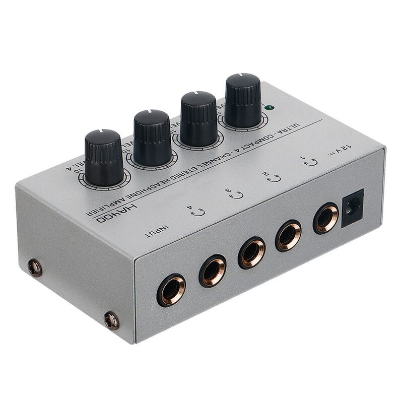 Headphone Amplifier Manufacturer - HA400 Metal Mini 4-Channel Digital Power for Recording